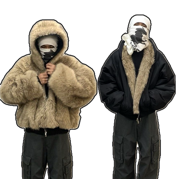 reversible fur jacket 12831037 фото